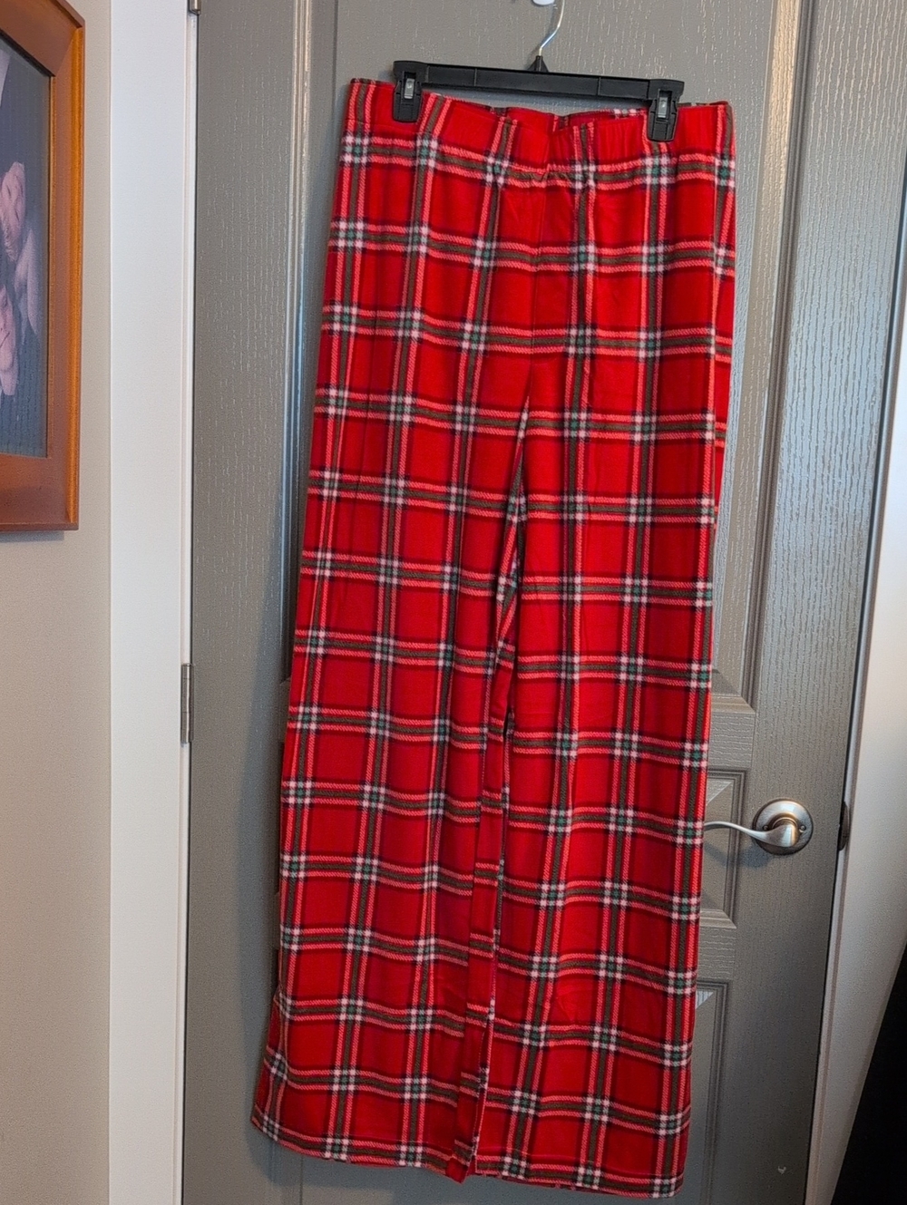 Red Plaid Fleece Blanket - Cozy Tartan Pattern Sleep Pants